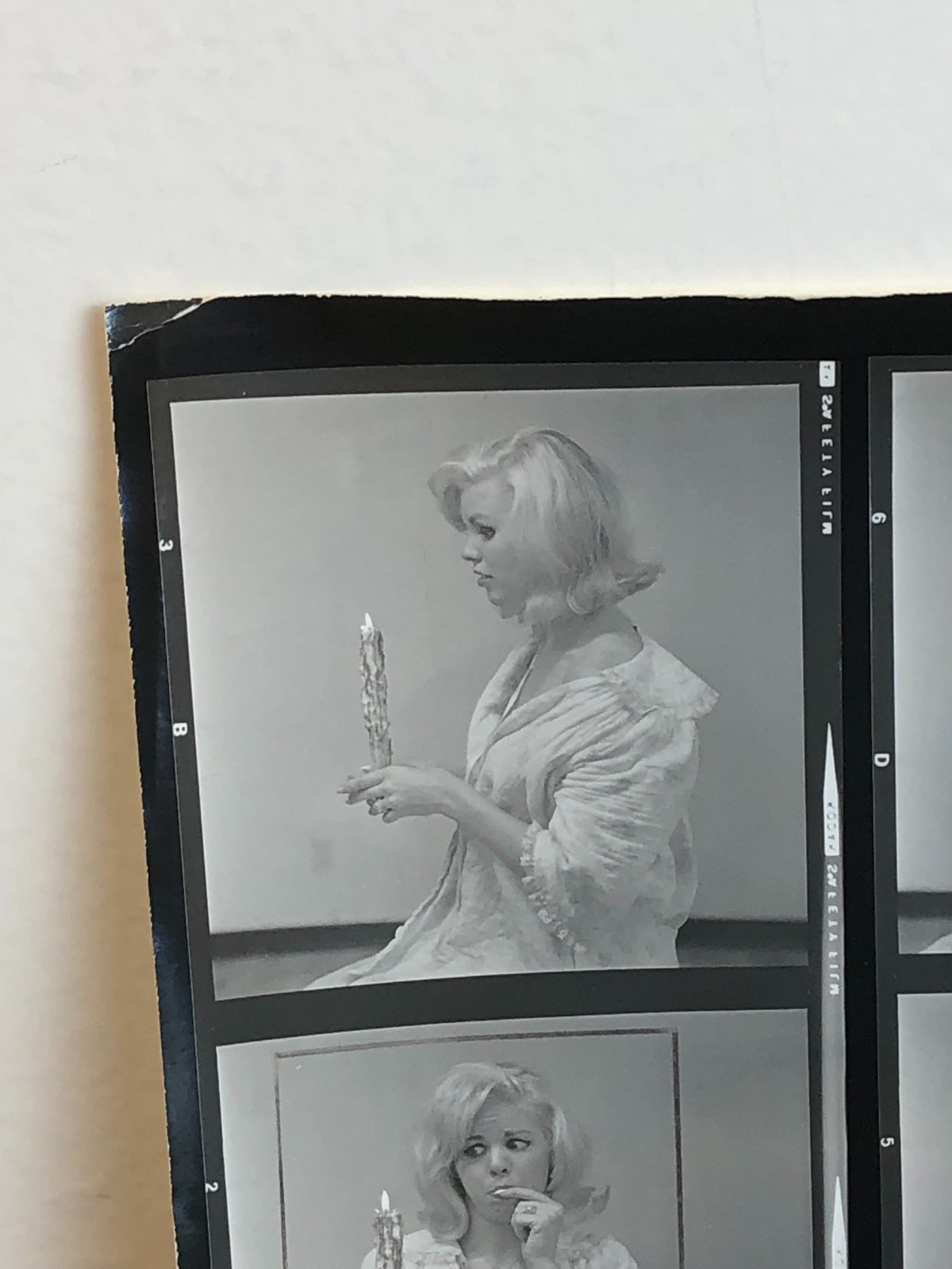 NEWLY FOUND! Hendrickson PHOTO Contact Sheet Proof & Negatives CUTE BLONDE