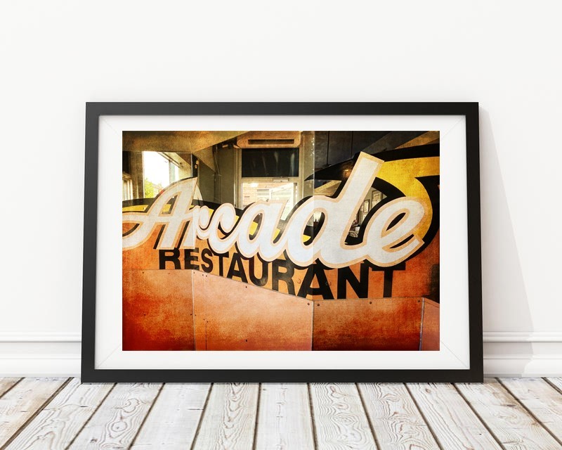 Memphis Tennessee Arcade Diner Restaurant Set of Three Photography Prints