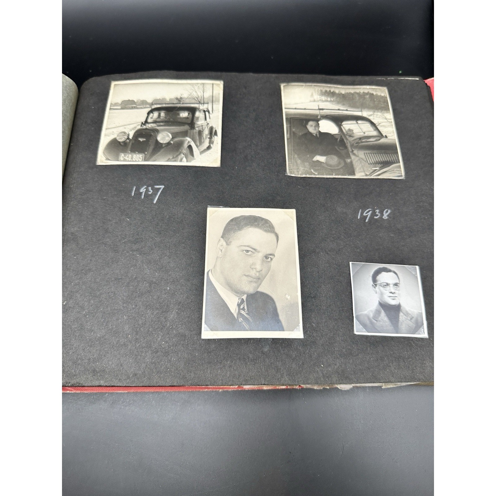 Antique Photo Album 1951 Post War Germany Sweden Portugal Travel Photographs JS