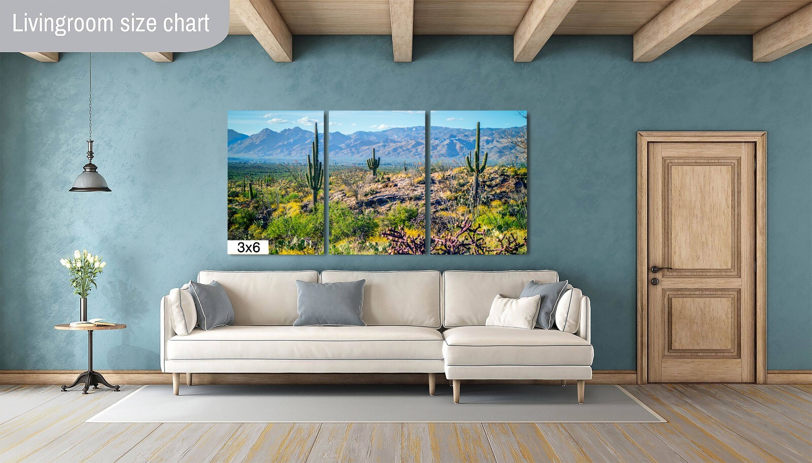 Desert Tapestry: Saguaro National Park East Arizona Cactus Desert Wall Art
