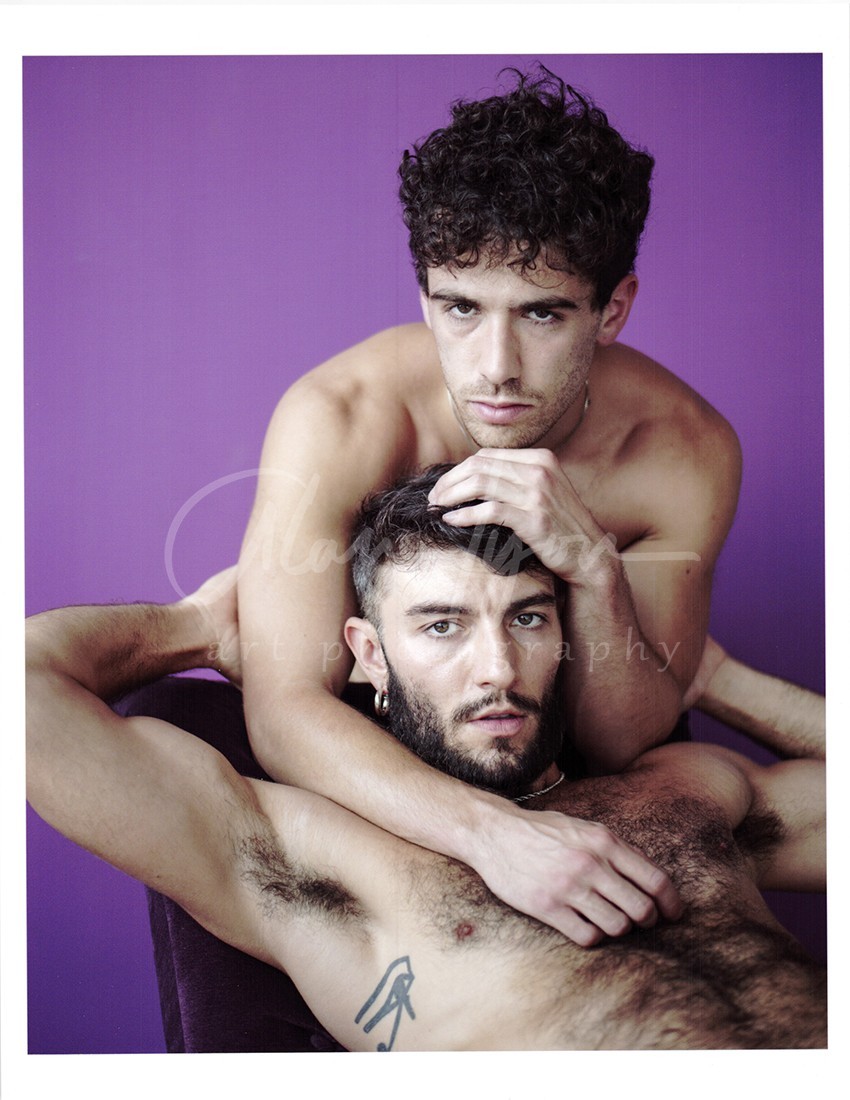 11 X 8.5 Alan Lyon Original Male Photo gay interest (3) Xavi & Alex!