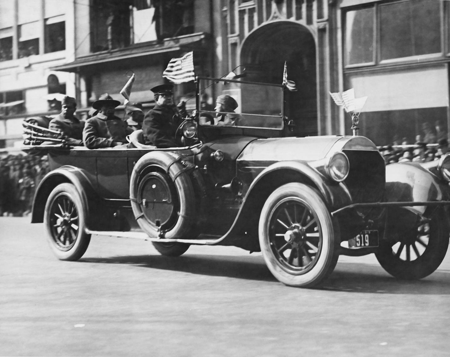 WWI Wounded Men African Amerian 369th Infantry On Parade Digital Enhanced Photo