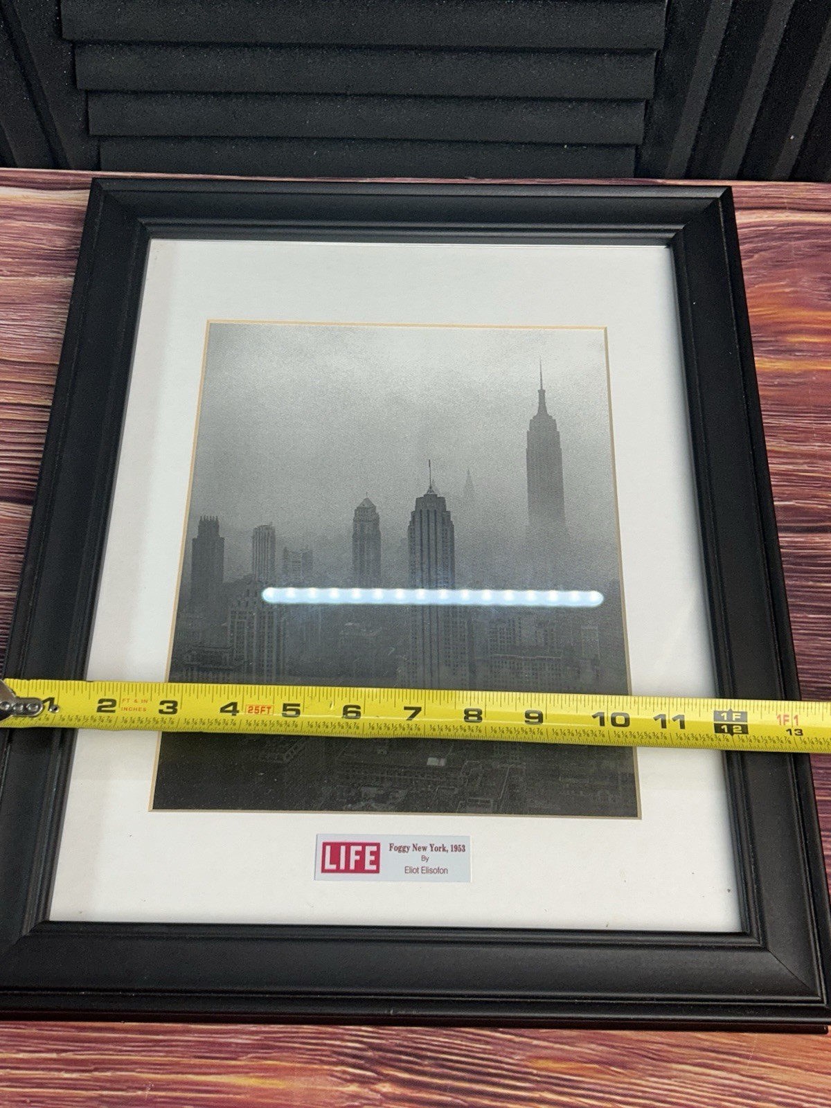 Life Magazine Foggy New York 1933 Eliot Elisofon Framed Photo Print NYC Empire
