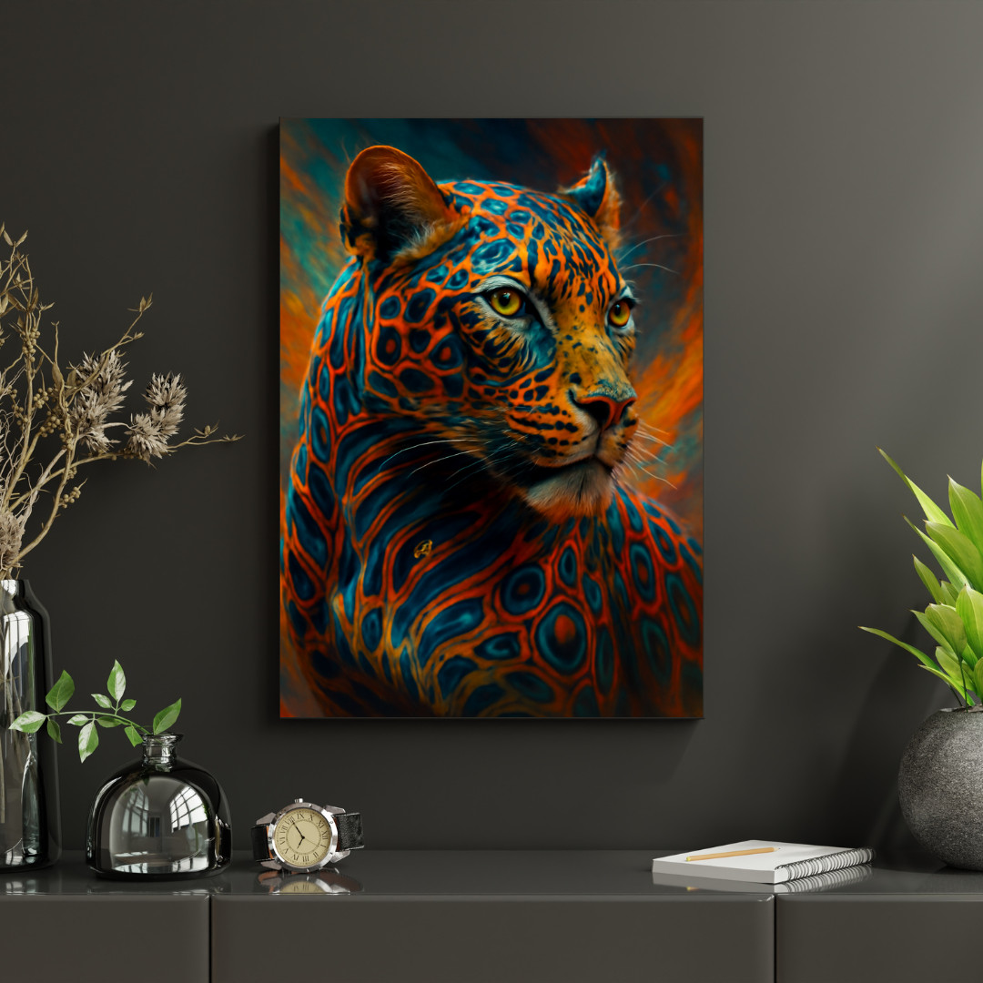 Digital Image Picture Photo Wallpaper Printable Poster Leopard Wall Art Decor AI