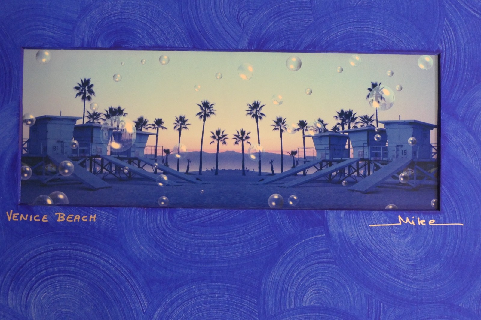 ART PHOTOGRAPH VENICE BEACH CALIFORNIA SIGNED MIKE