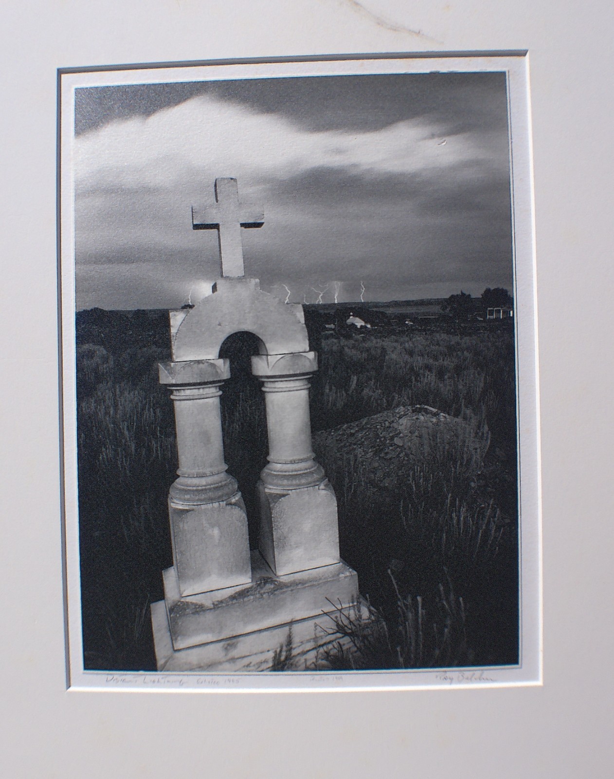 “Distance Lighting” RAY BELCHER, Silver Gelatin Print , Galisteo New Mexico