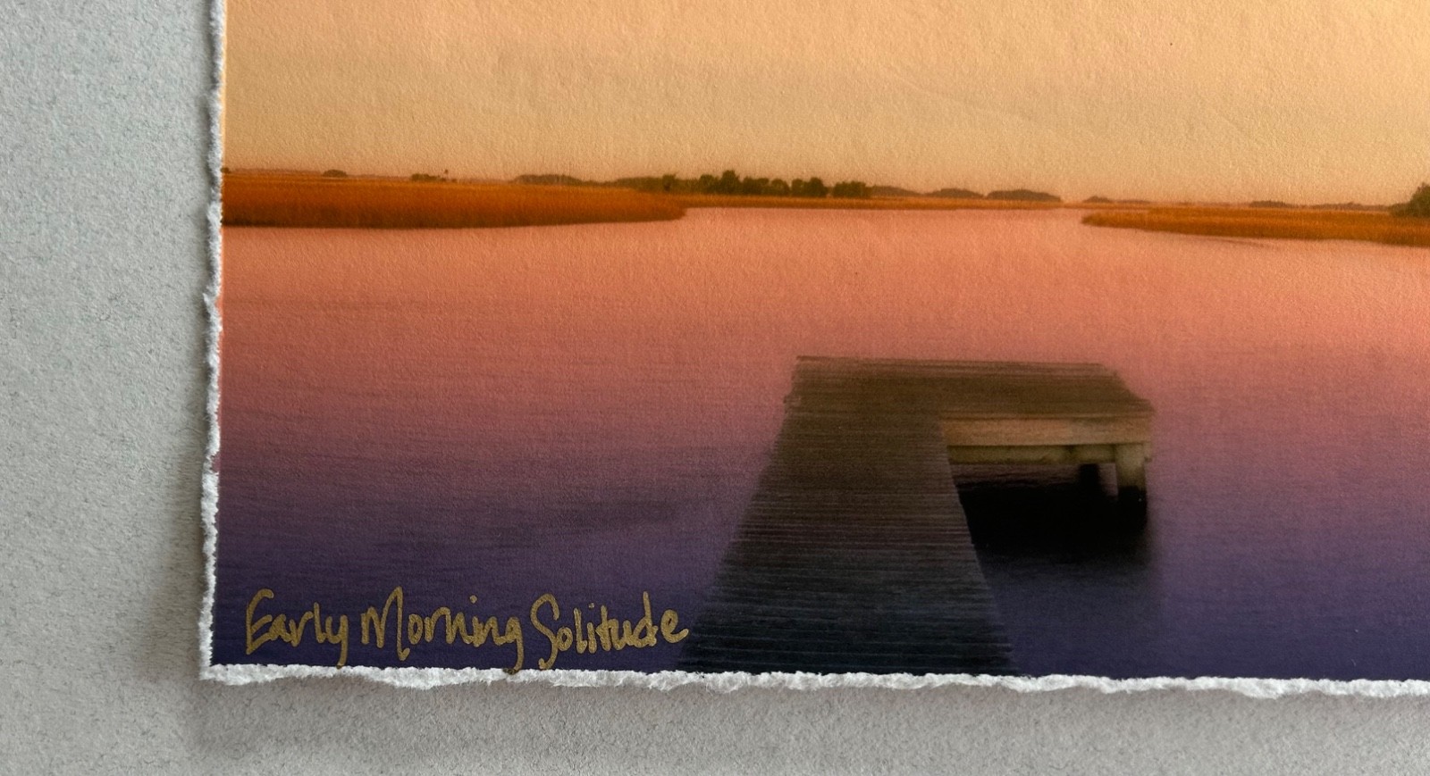 Doug Cavanah original signed matted panoramic picture “Early Morning Solitude”