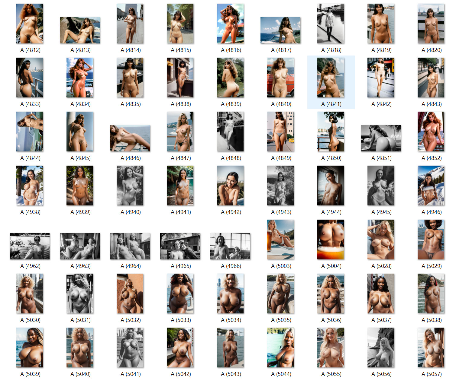 LOT 100x 4×6 Nude Picture Photograph Pinup-Girl Woman Model Female Risqué Lo453