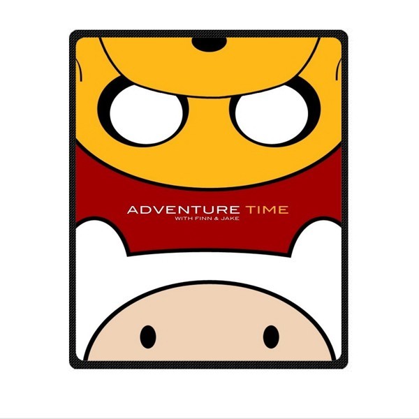 great ADVENTURE TIME Soft Warm Single-Side Printing Flannel Fleece Blanket