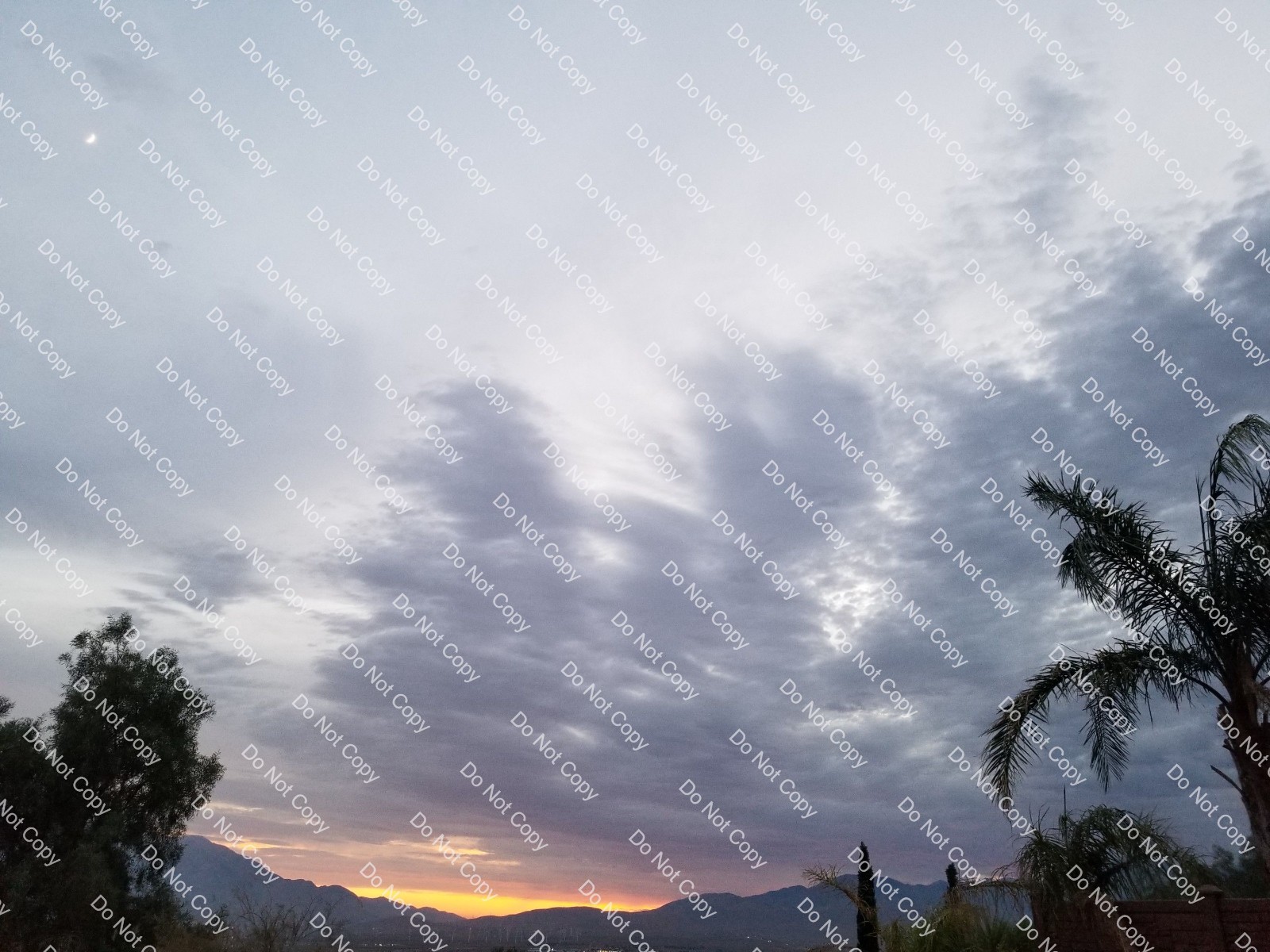 Digital Photo Image Wallpaper Background Coachella Valley Sunset