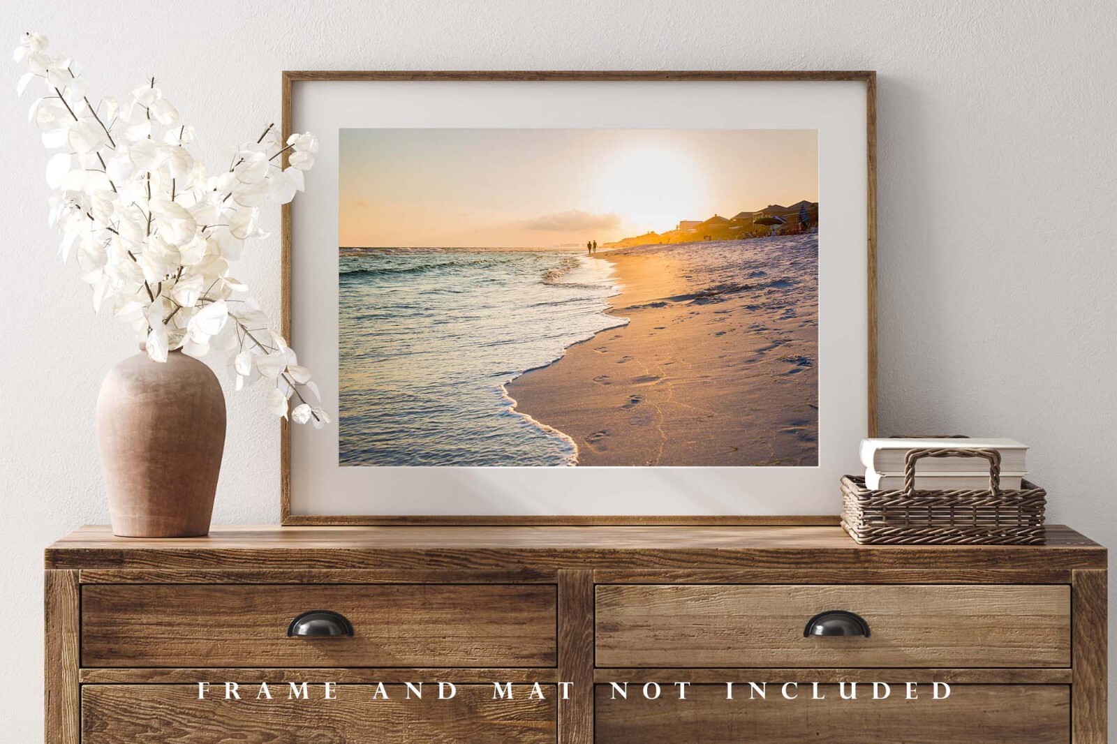Beach Photography Print: Florida Sunset Gulf Coast Waves Vacation Travel Photo