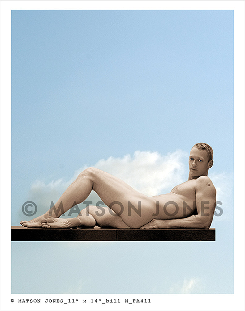 FINE ART MALE NUDE_MATSON JONES SIGNED ORIGINAL LTD ED PHOTO_11x14_BILL M_FA411X