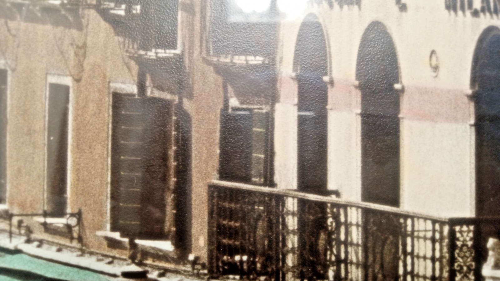 Gail Giarrusso Hand Colored Photograph Grand canal Venice Signed Framed Matted