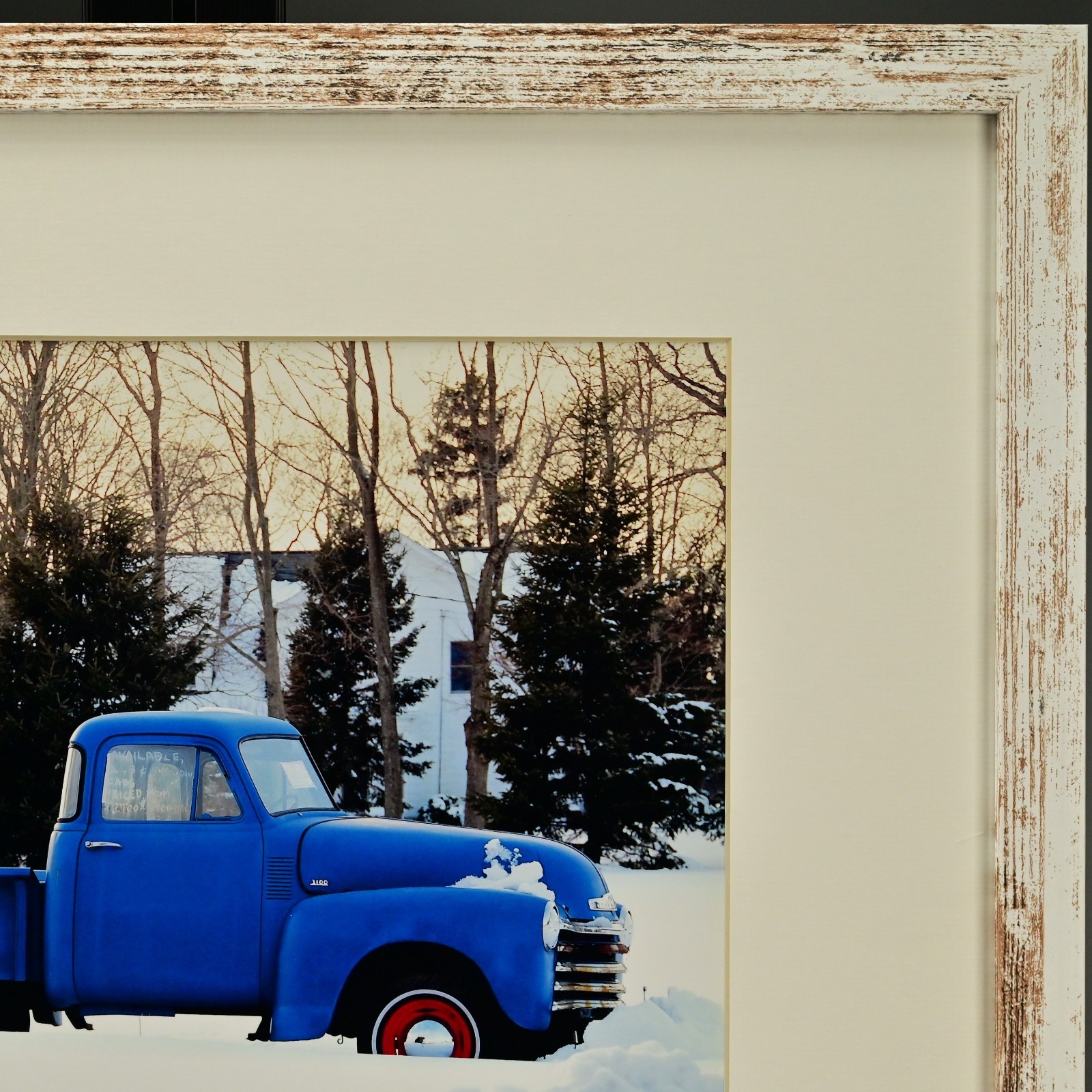 SCHELL Original Vintage Signed 1950s Chevy Pick Up Truck Landscape Photograph