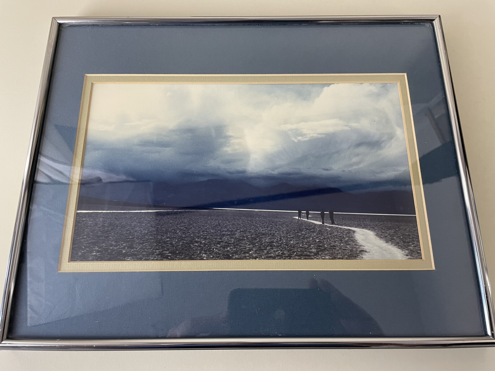 BADWATER Landscape Death Valley Pinole Camera Club Silver Framed 11”x 14” 1988