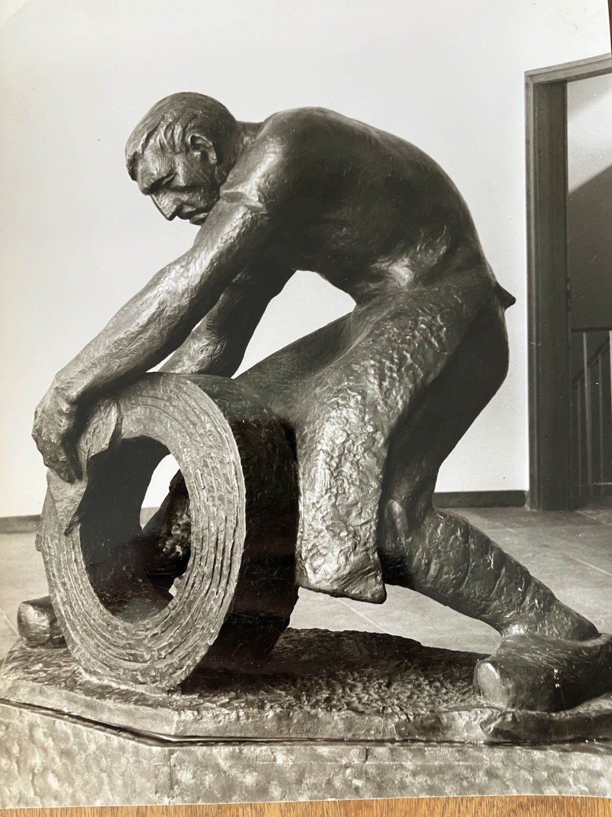5 MCM Vintage Sculpture art B&W photos German Krefeld Erich Schmidt Hermann Ege