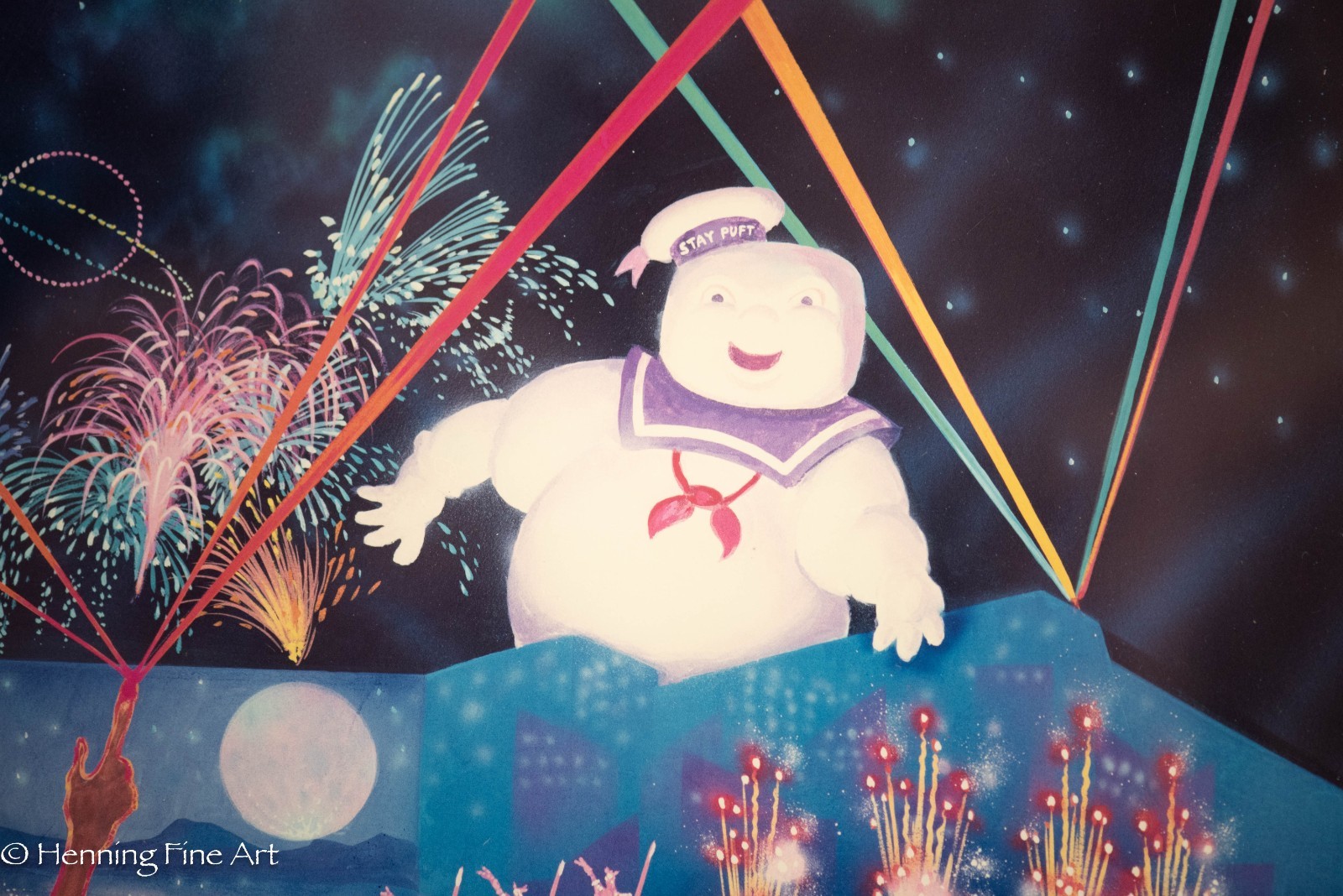 Vintage Universal Studios Firework Show E.T. Jurassic Park and Ghostbusters