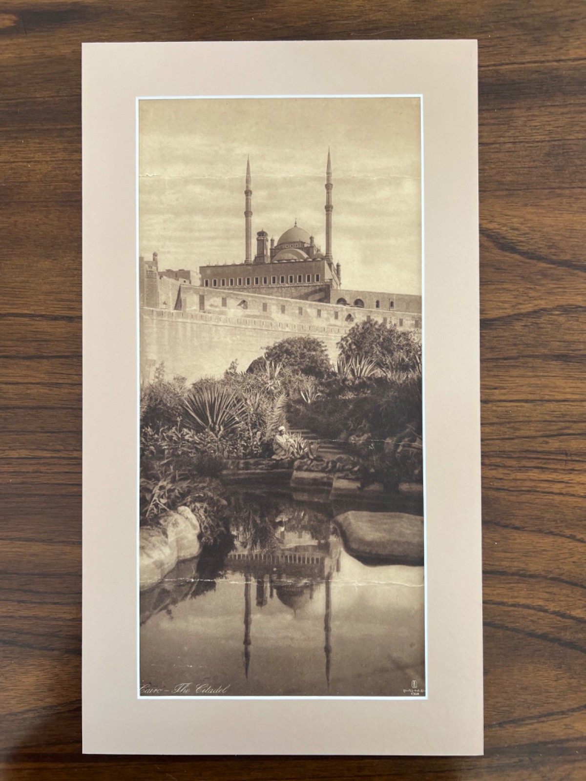 Lehnert and Landrock Antique Photo “The Citadel Cairo” w/ Matt