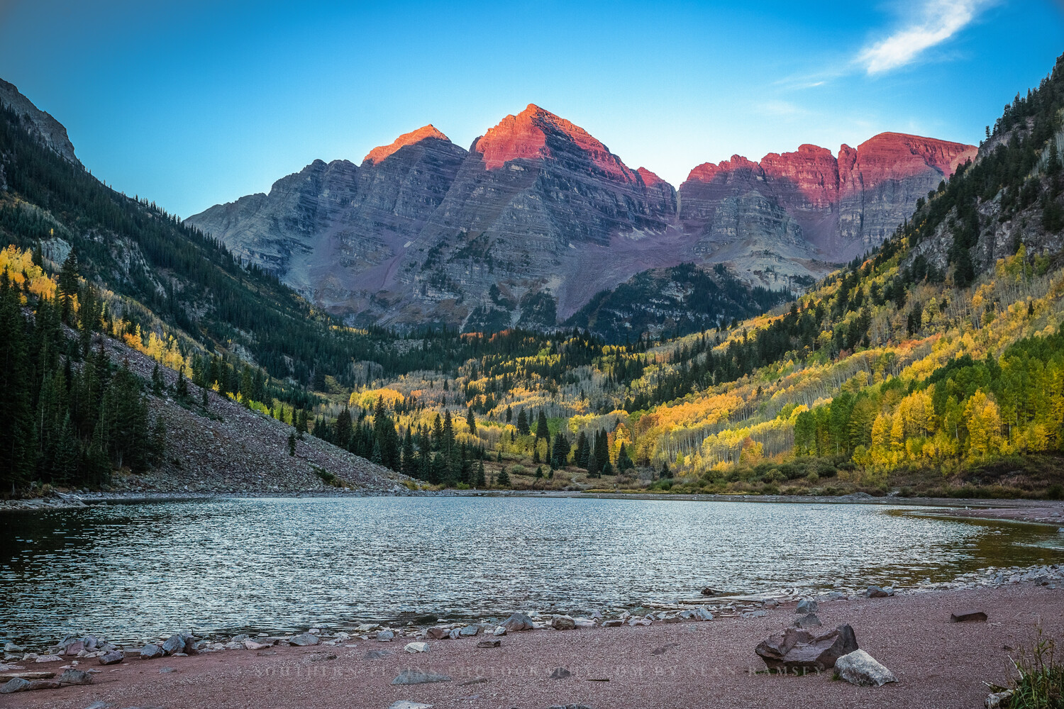 Rocky Mountains Photography Print – Picture of Maroon Bells in Colorado