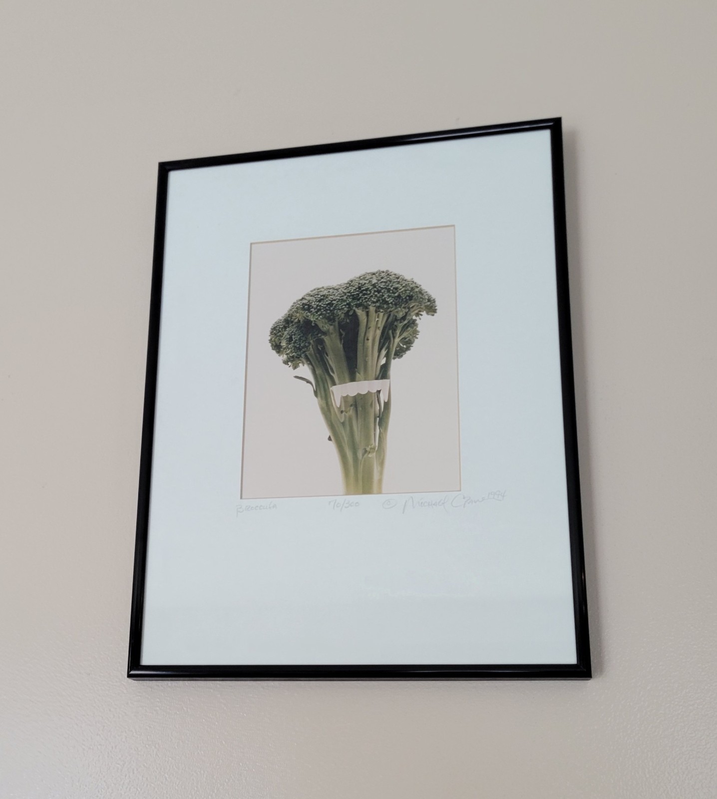 Michael Craven Fine Photography “Broccula” 1994 Signed Framed 70/300 Print 1998