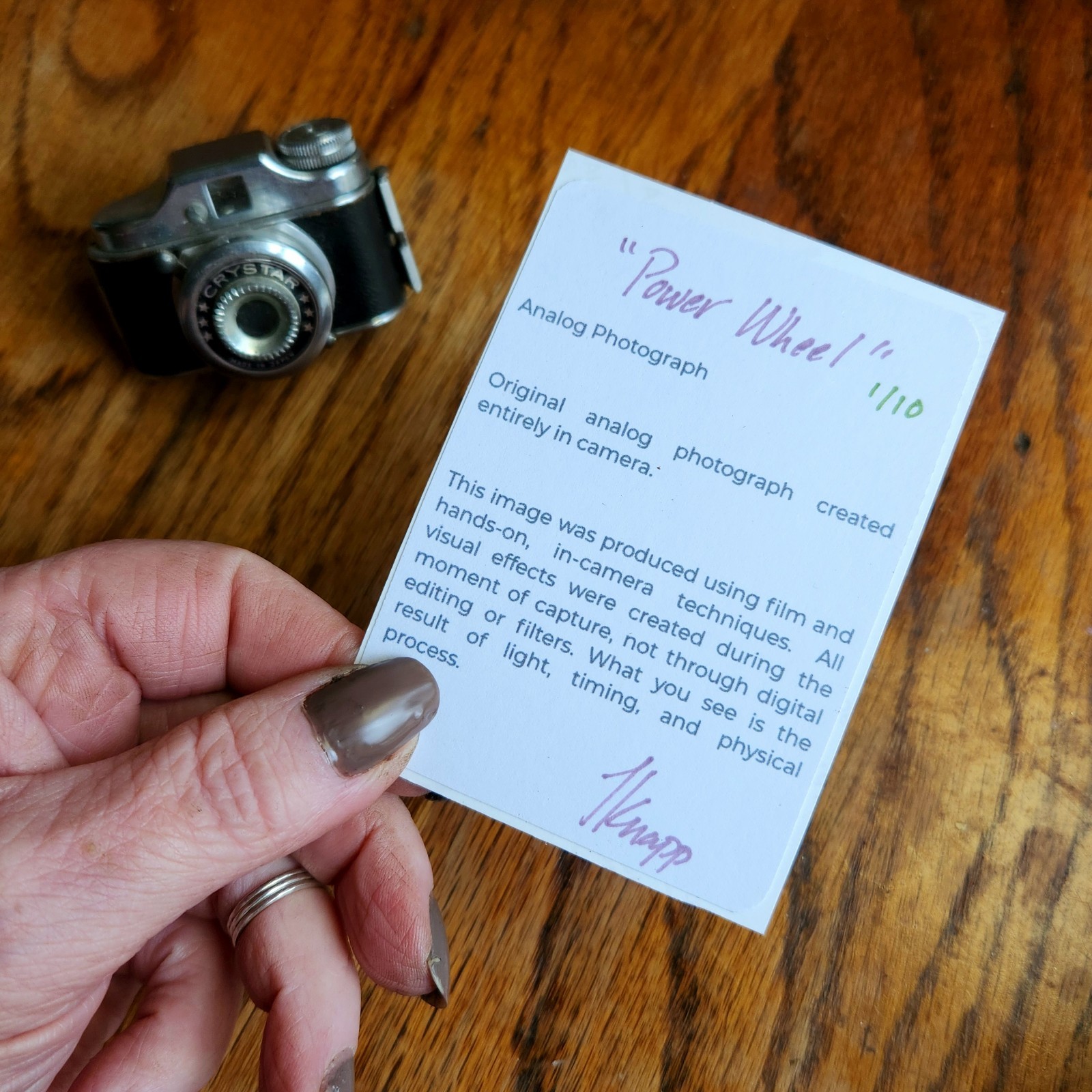 ACEO Limited Edition Film Photography Signed & Numbered Analog Motorcyle Mouse