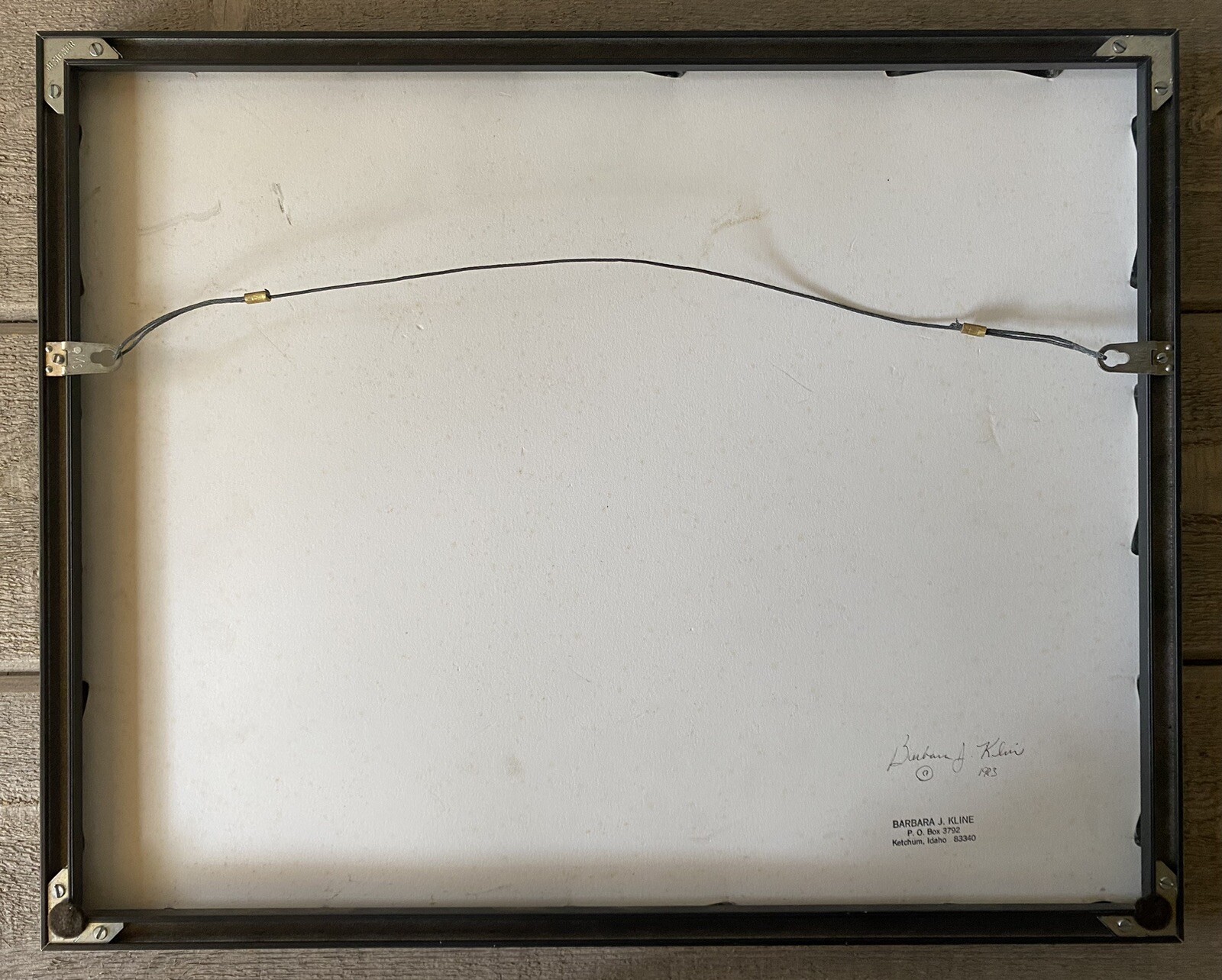 Barbara J Kline Original Fine Art Photograph Print Signed ’83 Framed