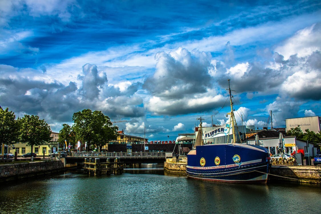 Digital Image Picture Photo Pic Wallpaper Background Ship Blue Beach Port Ses