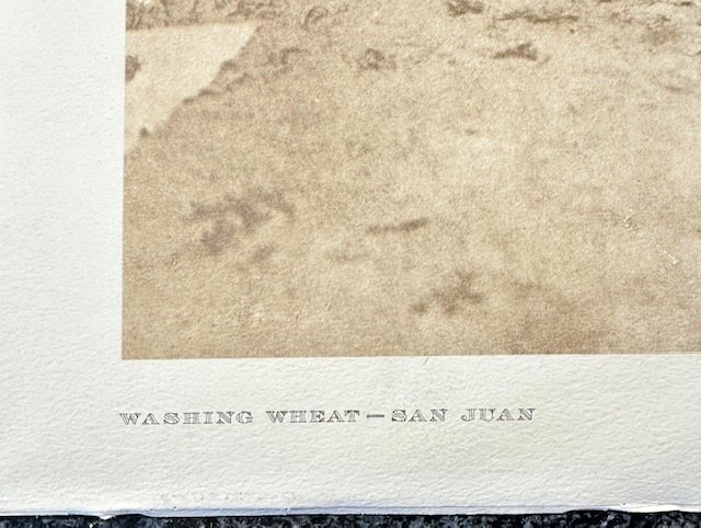 Photography WASHING WHEAT Plate 594 Collectable