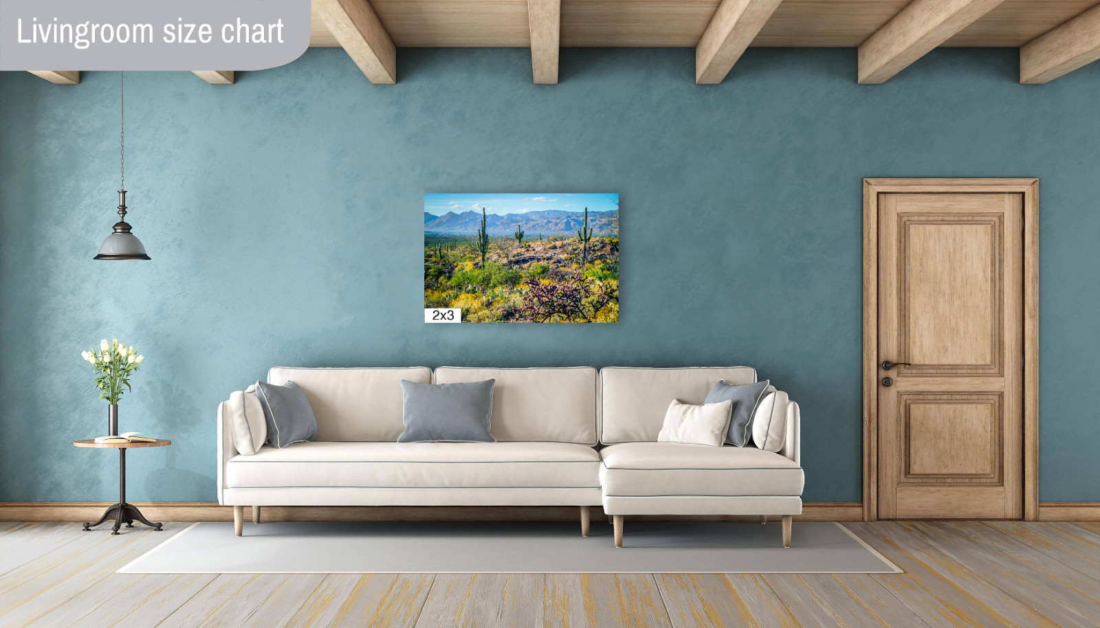 Desert Tapestry: Saguaro National Park East Arizona Cactus Desert Wall Art