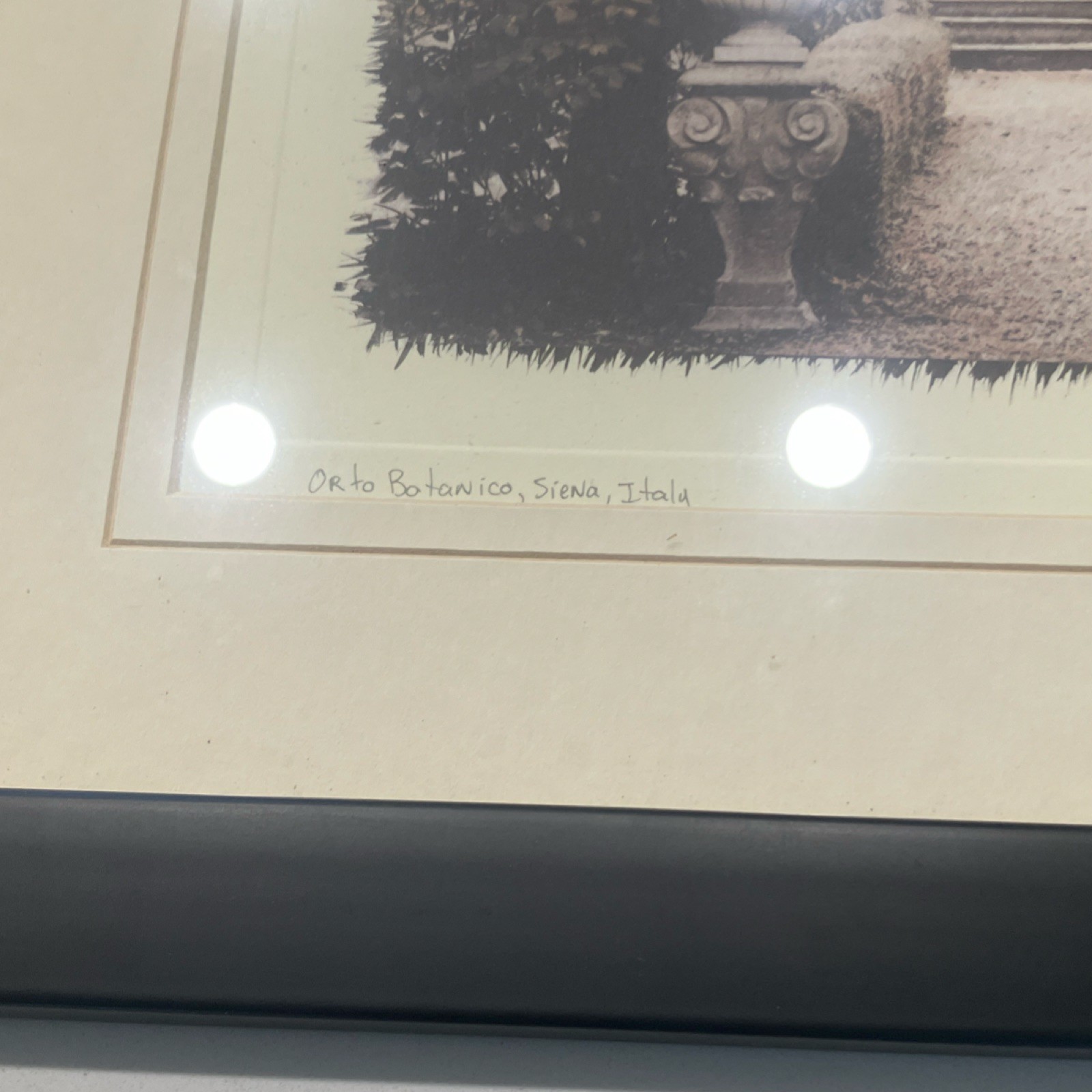 Alan Blaustein European Garden Sepia Set of 3 Framed Landscape Photographs
