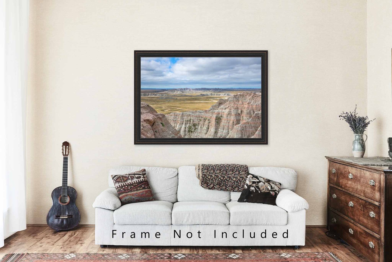 Badlands Photography Print – Picture of Prairie Landscape in South Dakota