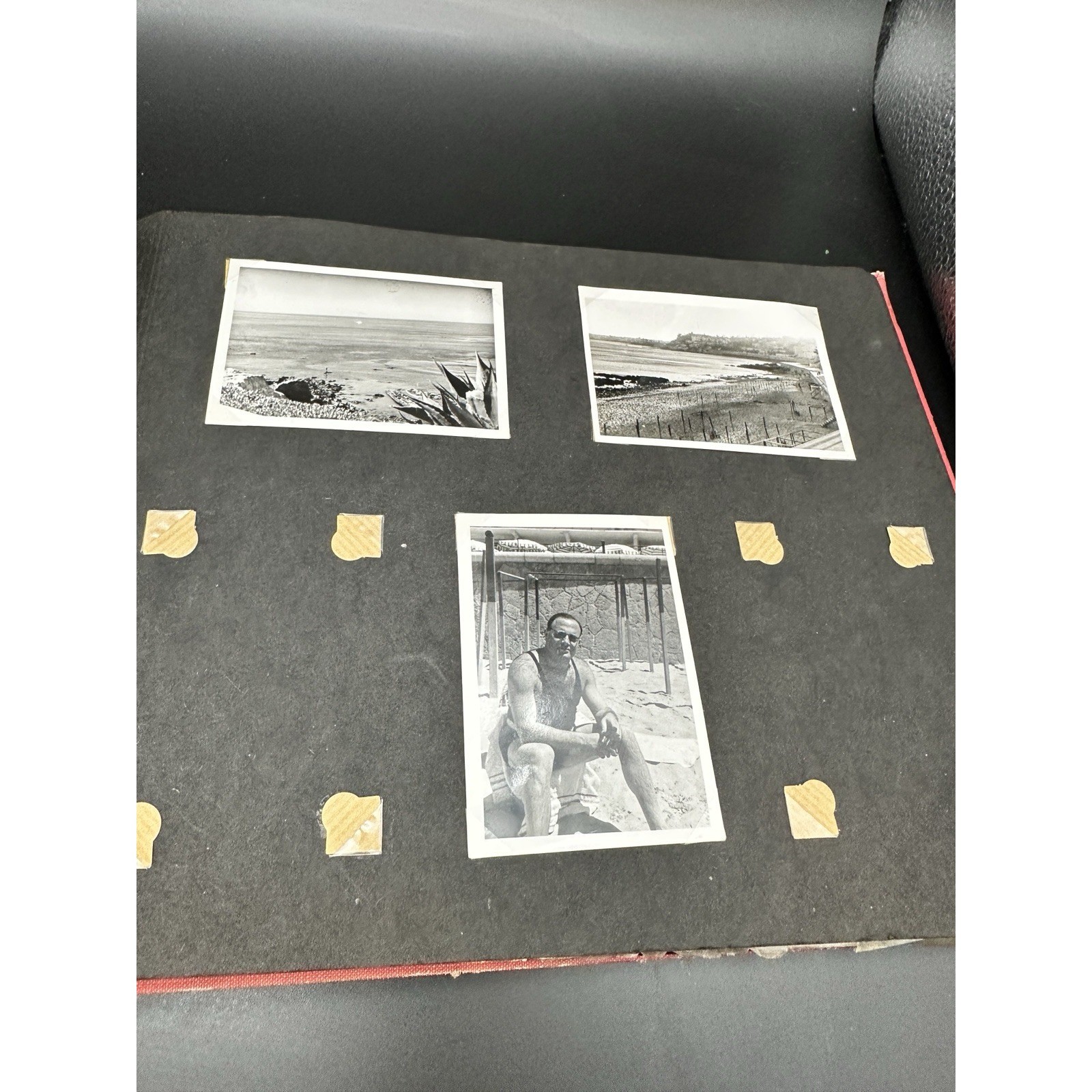 Antique Photo Album 1951 Post War Germany Sweden Portugal Travel Photographs JS