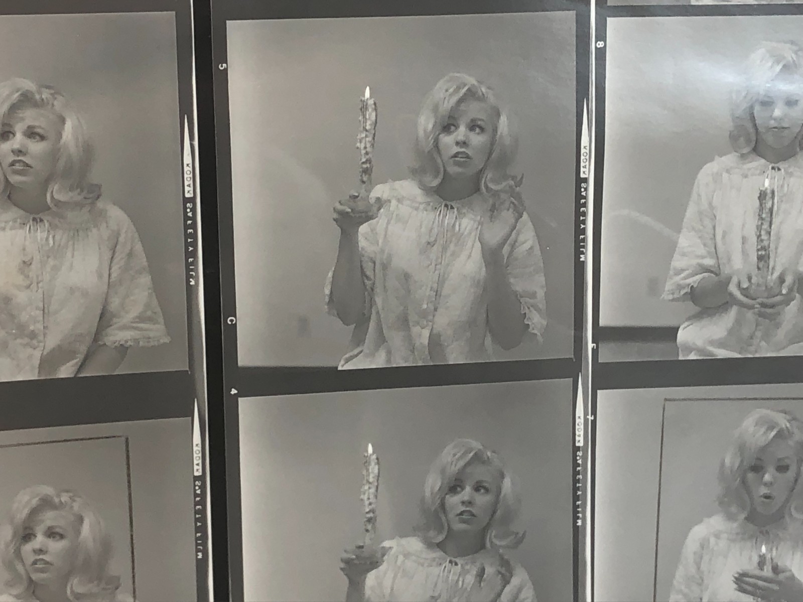 NEWLY FOUND Hendrickson PHOTO Contact Sheet Proof & Negatives MARILYN LOOK-ALIKE