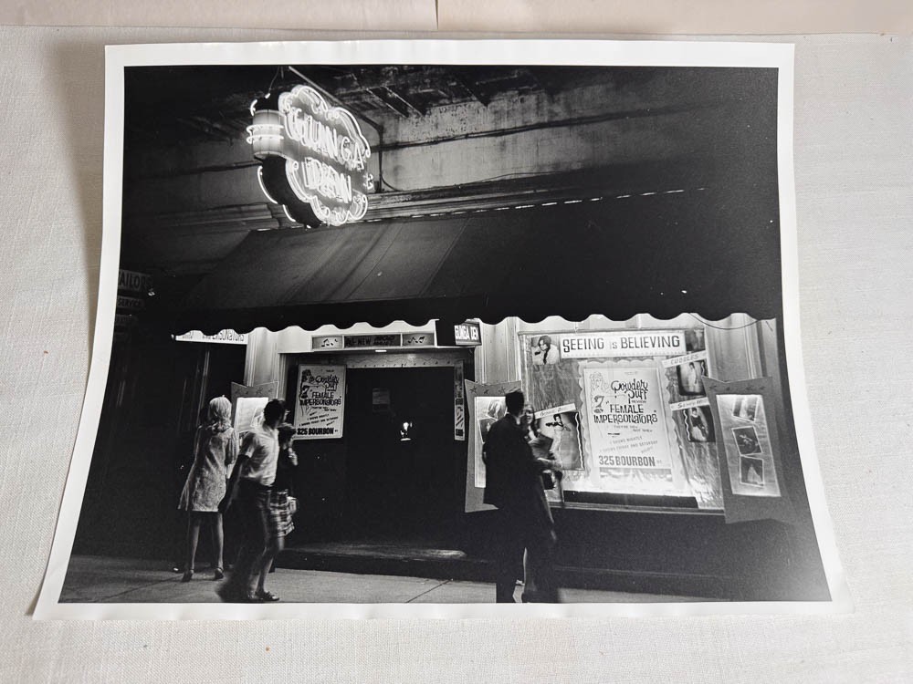 Vintage Bourbon Street New Orleans Photo Gunga Den LGBTQ Drag Nightlife
