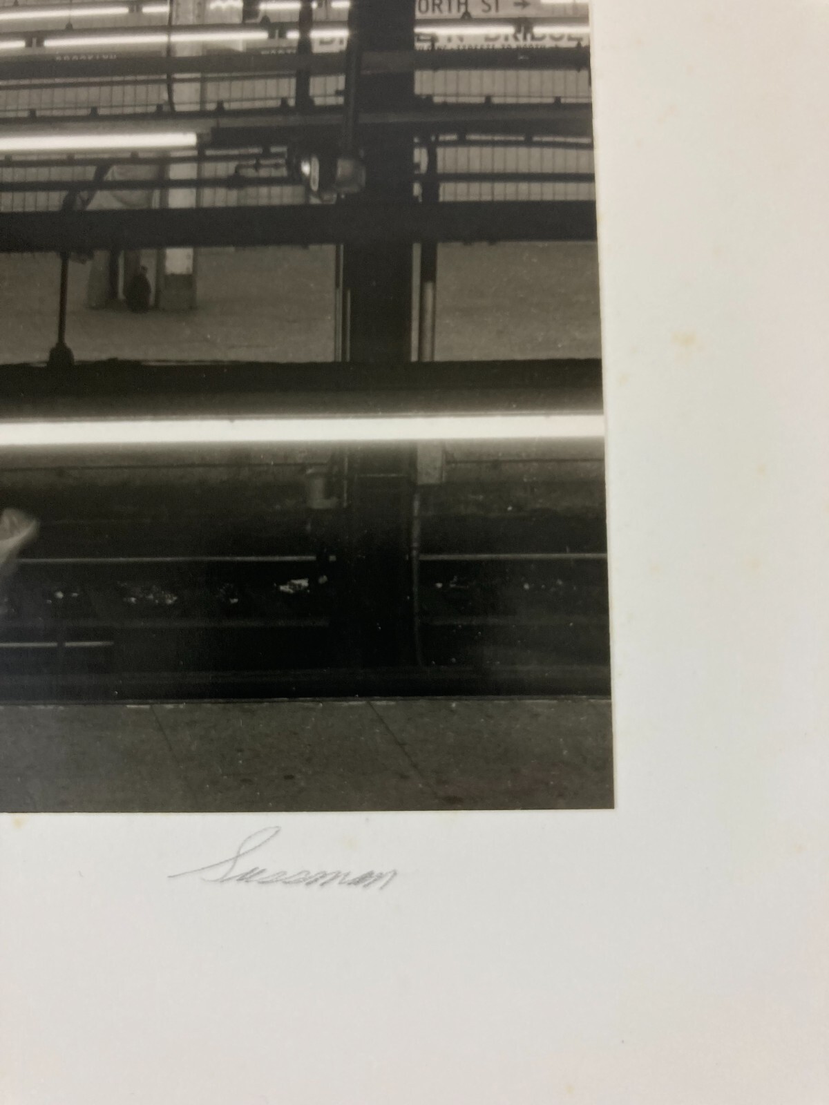 LEONARD SUSSMAN Signed NEW YORK CITY SUBWAY 1977 GELATIN SILVER PRINT & ETCHING