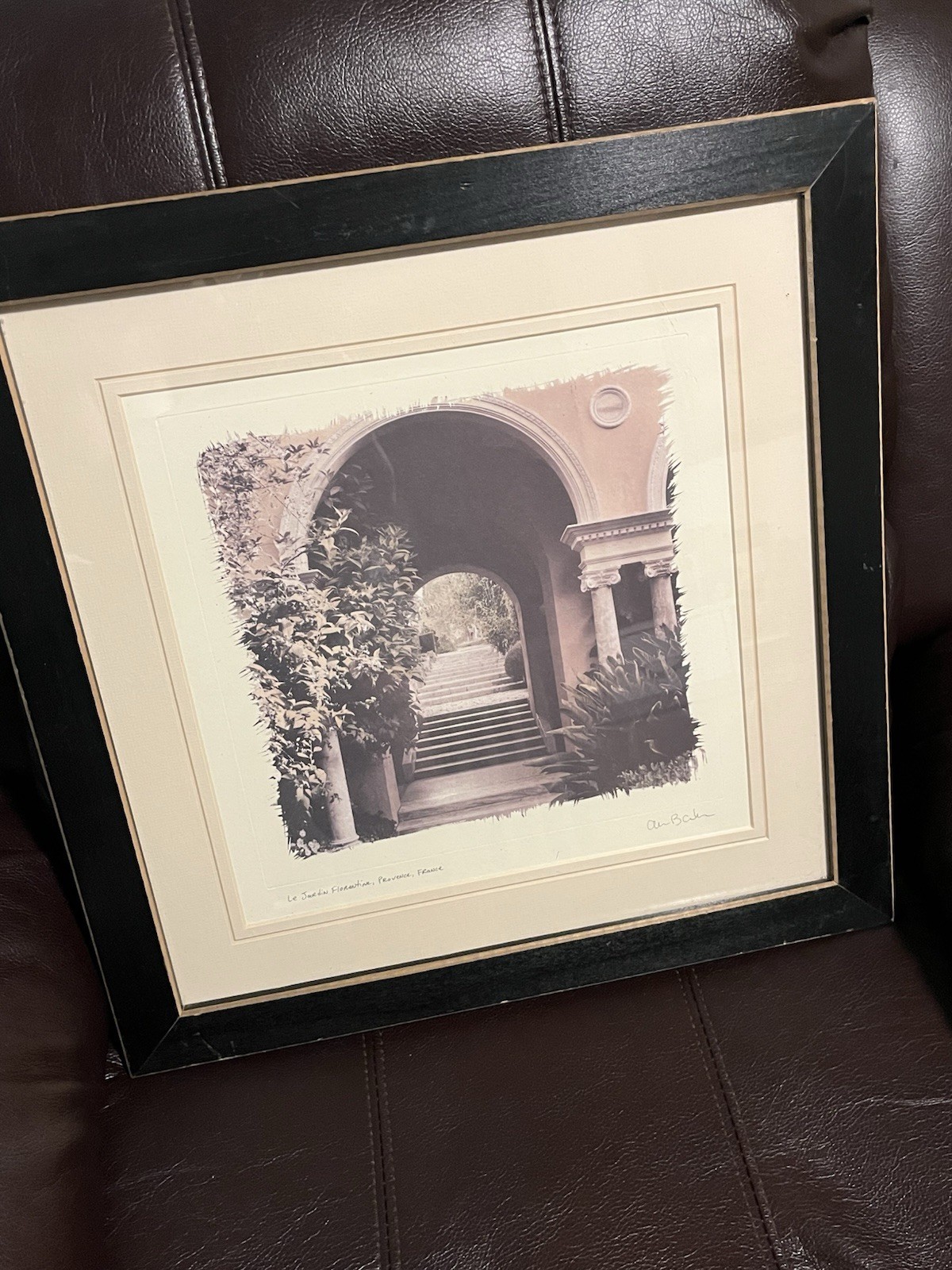 European Garden By Allan Blaustein Photography Framed With Glass 18 1/2 X 18 1/2