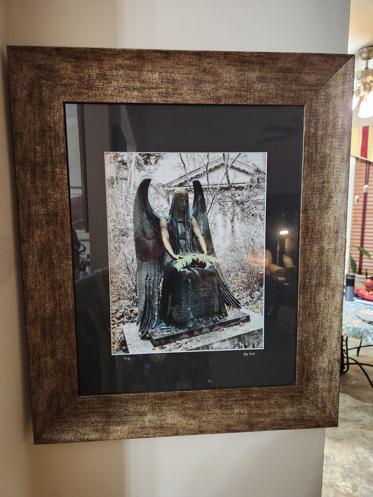 Original Hand-colored Photography By Garry Seidel, “Dark ANGEL” #17/195