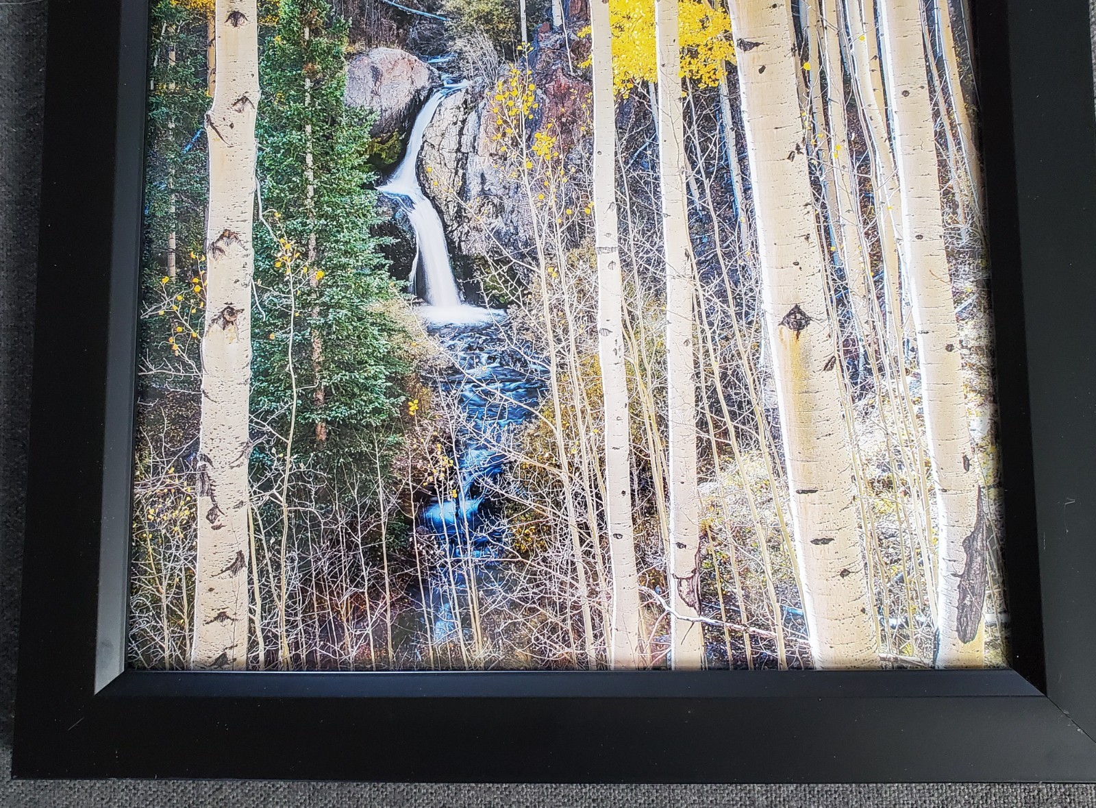 Michael Underwood Large Signed Photograph Of Nellie Creek Falls, Colorado