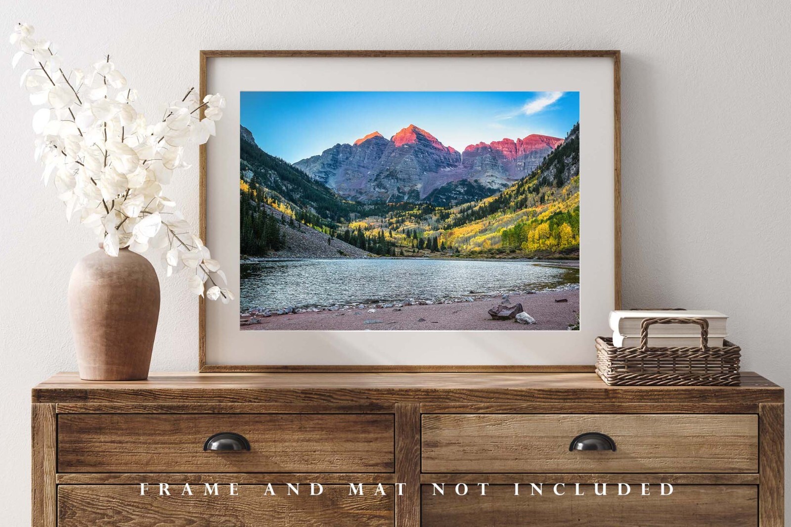 Rocky Mountains Photography Print – Picture of Maroon Bells in Colorado