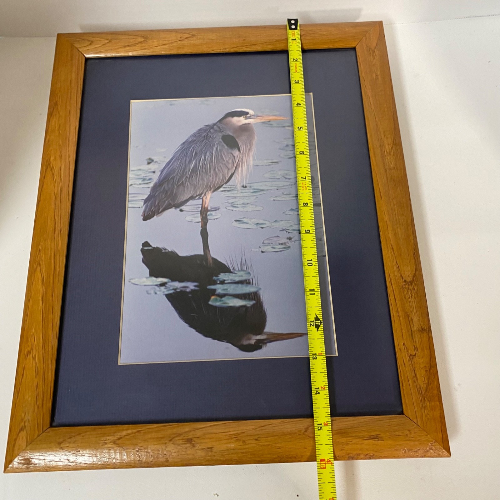 James Stamates 92 • Framed Art Photo • Reflection of Nature • Great Blue Heron