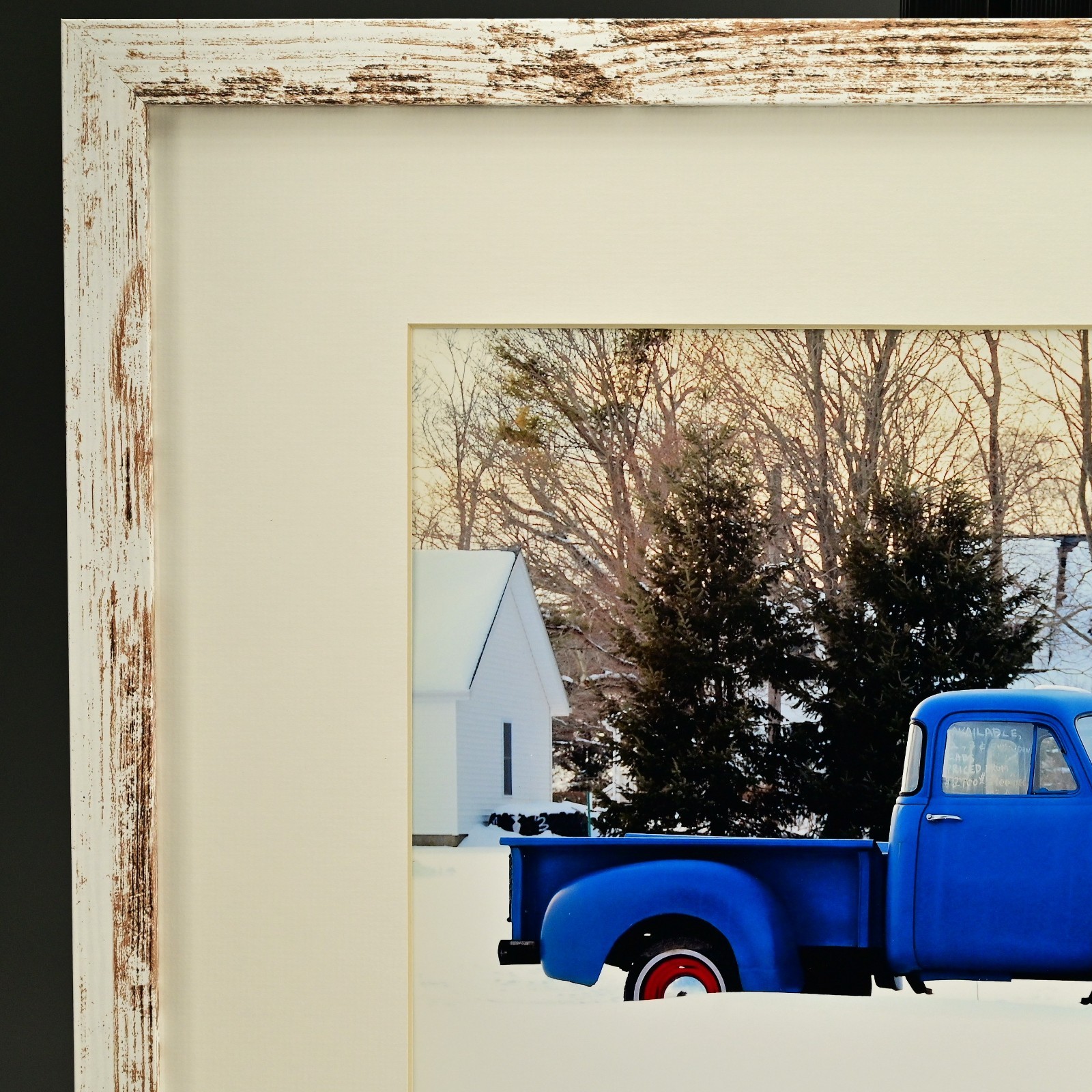 SCHELL Original Vintage Signed 1950s Chevy Pick Up Truck Landscape Photograph