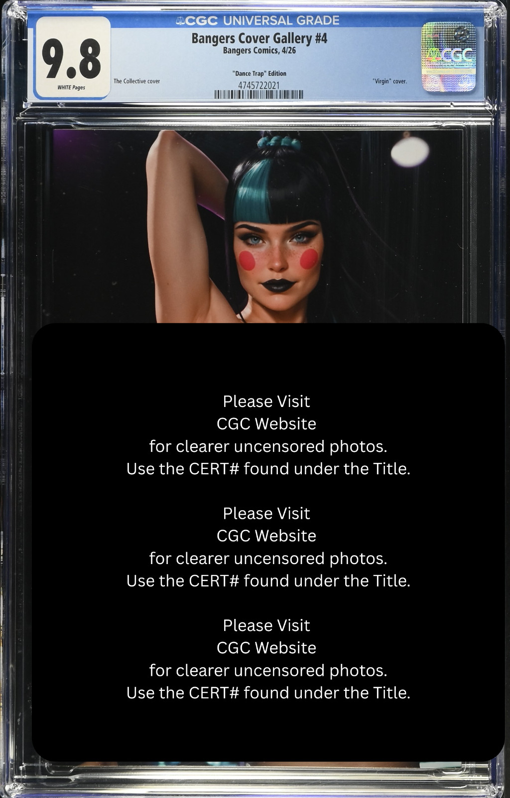 2026 Bangers Comics Dancer Punchline Cosplay VIRGIN Chase Var LE 100 | CGC 9.8