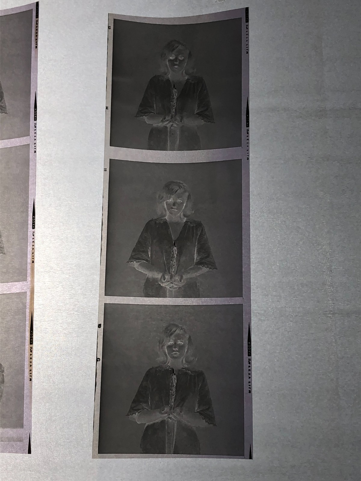 NEWLY FOUND! Hendrickson PHOTO Contact Sheet Proof & Negatives CUTE BLONDE