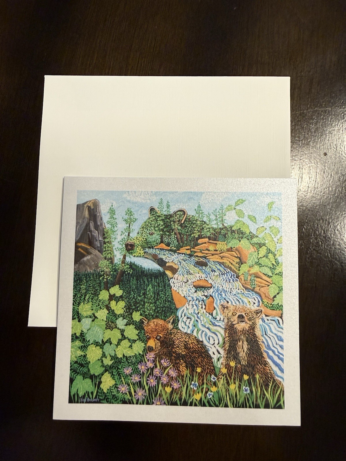 Jude bischoff Art Cards -set of 5 (5×5 Inches)