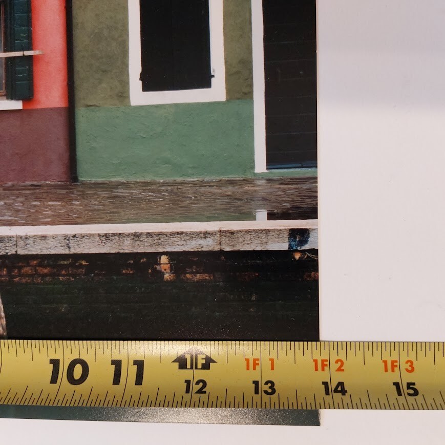 Dry Matted Photo of Burano Venice Italy Signed & Numbered 20″ x 18″