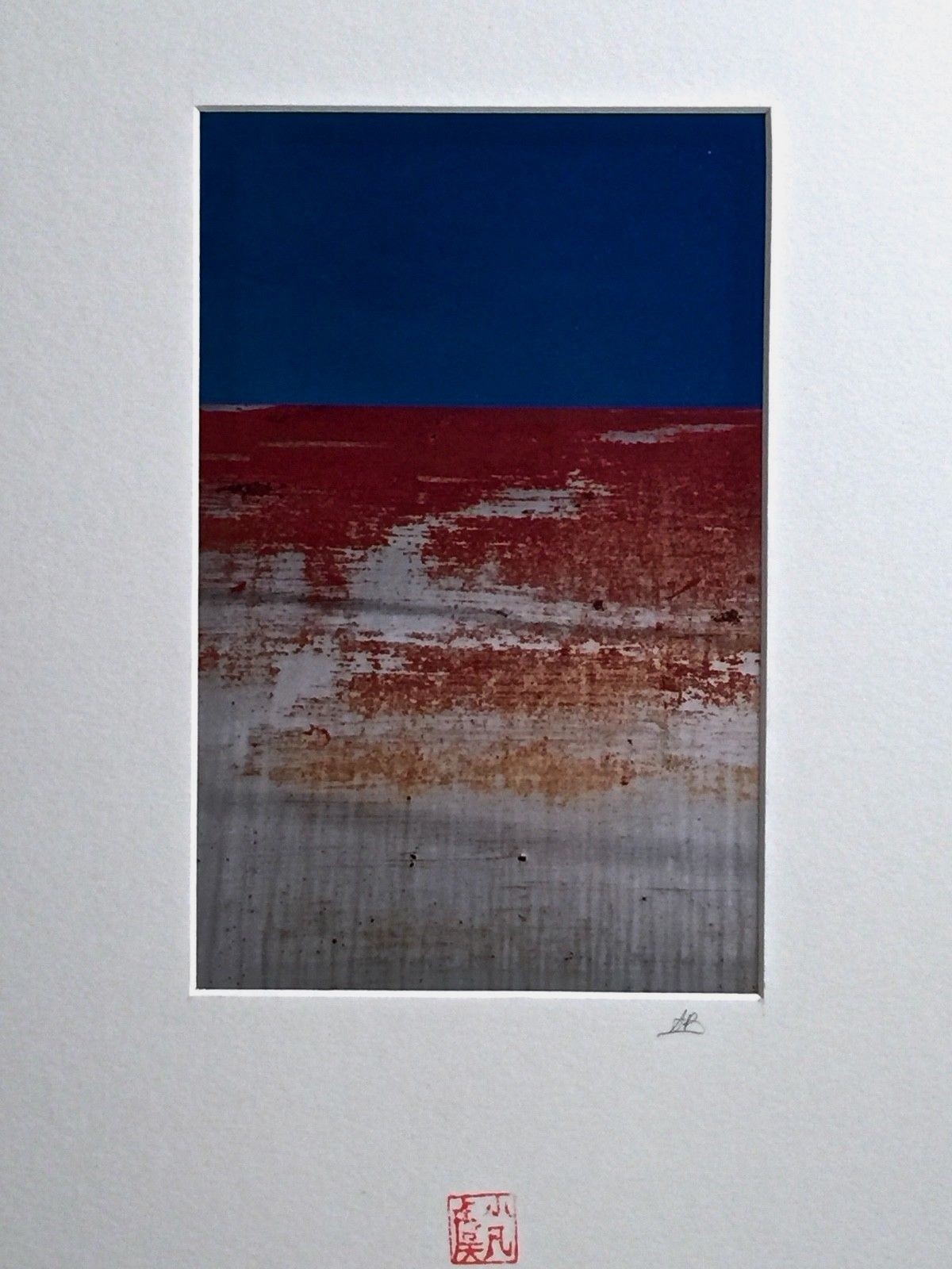 SIGNED VINTAGE ABSTRACT SURREAL MODERNIST STUDY COLOR PHOTOGRAPH