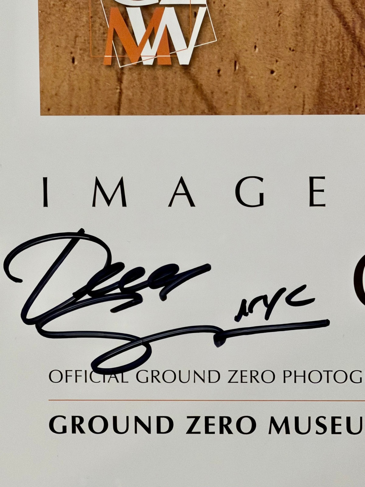 Ground Zero “WTC Cross” Poster Hand-Signed Gary Suson — 9/11 Museum Edition NYC
