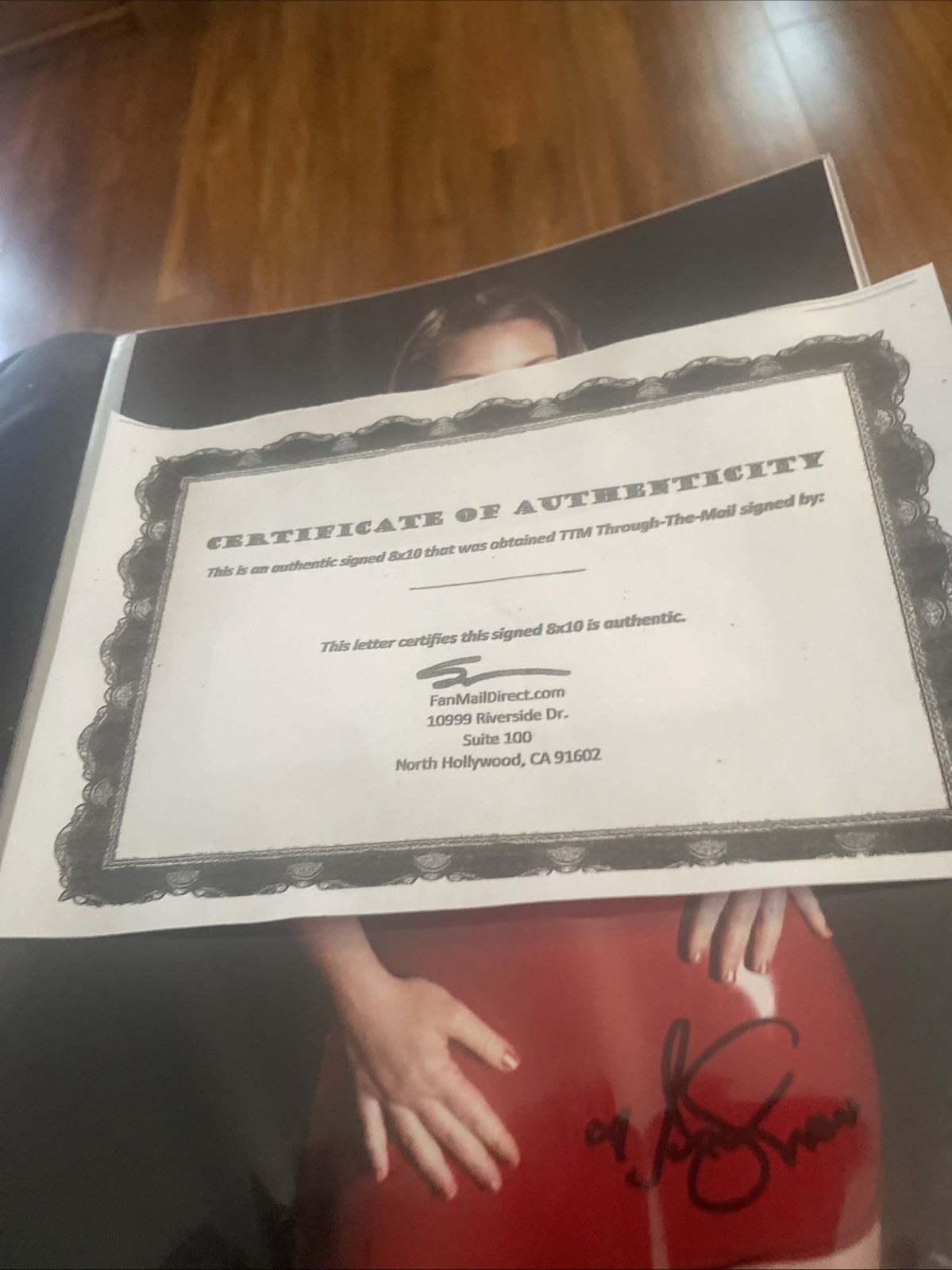 Aurora Snow Autographed 8×10 Photo Pornstar Adult Model COA