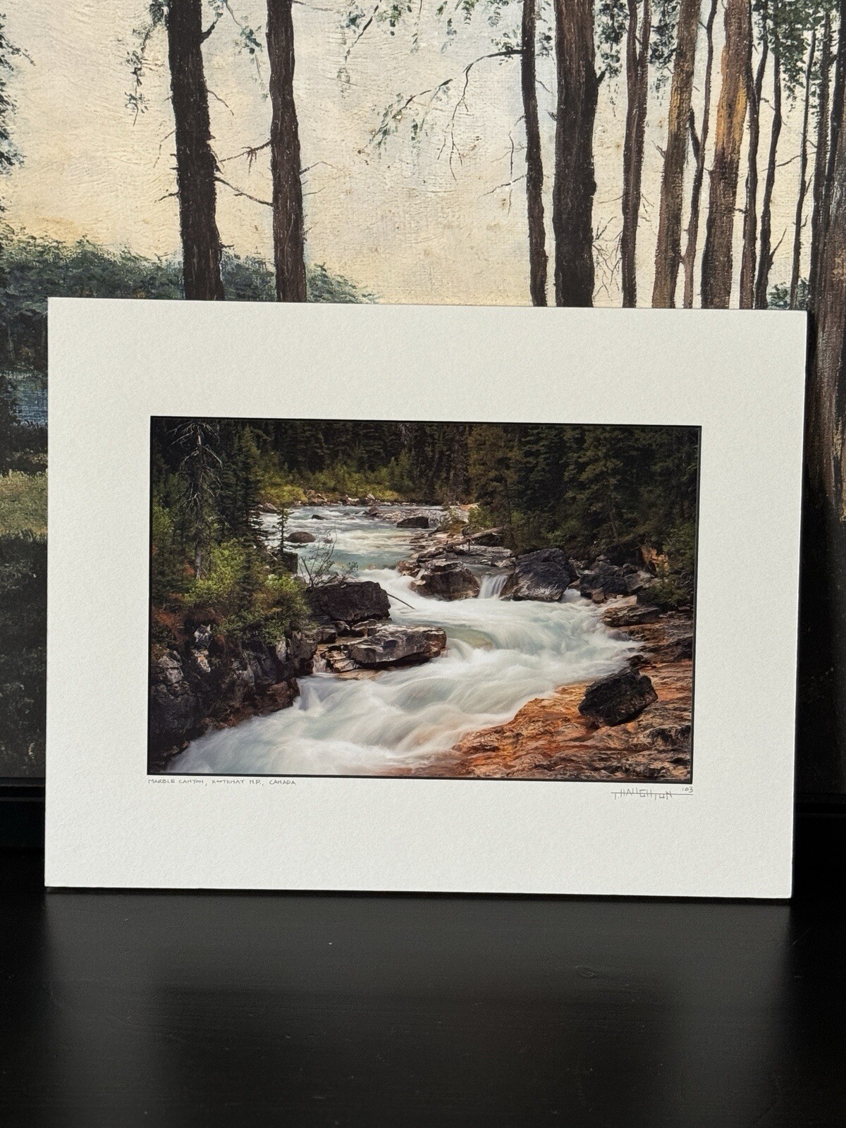 11×14 MARBLE CANTON, KOOTENAY N.P., CANADA Matted & Signed By Photographer
