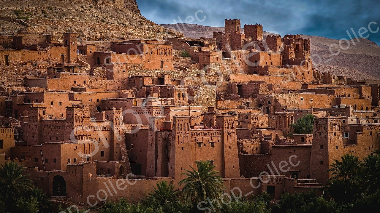 4 photos JPG Moroccan Kasbah, Spices, Handcrafted traditional Culture tagine